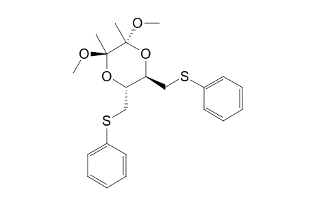 (2R,3R,5R,6R)-5,6-BIS-((PHENYLTHIO)-METHYL)-2,3-DIMETHOXY-2,3-DIMETHYL-[1,4]-DIOXANE