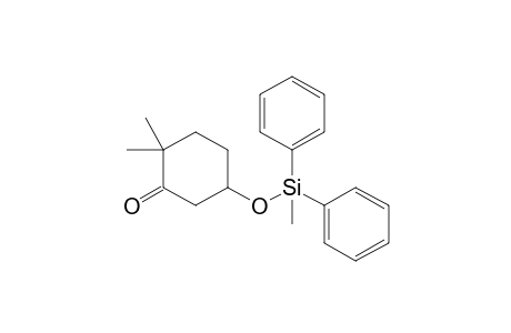 2,2-Dimethyl-5-[methyl(diphenyl)silyl]oxy-1-cyclohexanone