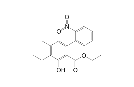 Ethyl 4-ethyl-3-hydroxy-5-methyl-2'nitrobiphenyl-2-carboxylate