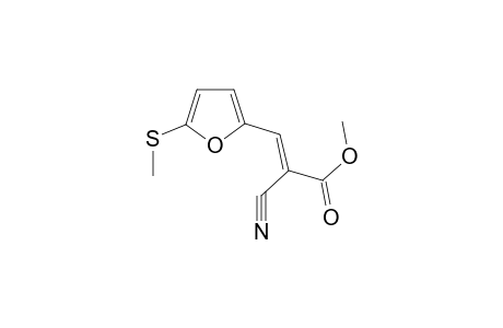 2-Propenoic acid, 2-cyano-3-[5-(methylthio)-2-furanyl]-, methyl ester