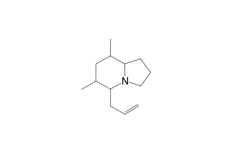 5-(2'-Propenyl)-6,8-dimethylindolizidine