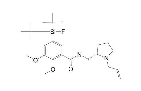 (S)-N-[(1-ALLYLPYRROLIDINE-2-YL)-METHYL]-5-(DI-TERT.-BUTYLFLUOROSILYL)-2,3-DIMETHOXYBENZAMIDE;SIFA-FP