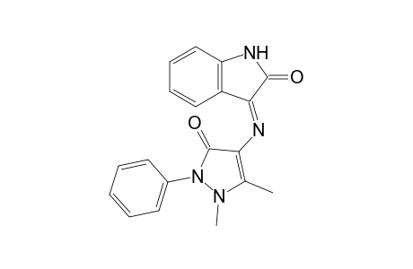 (3E)-3-[(1,5-dimethyl-3-oxo-2-phenyl-2,3-dihydro-1H-pyrazol-4-yl)imino]-1,3-dihydro-2H-indol-2-one