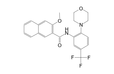 3-methoxy-N-[2-(4-morpholinyl)-5-(trifluoromethyl)phenyl]-2-naphthamide