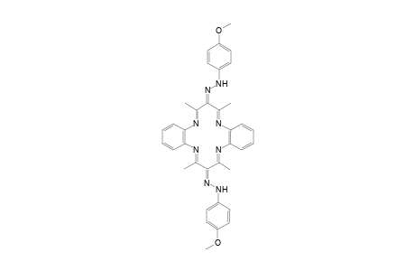 7,16-bis(4'-Methoxyphenylazo)-6,8,15,17-tetramethyldibenzo[b,I]-[1,4,8,11]-tetraazacyclotetradecine