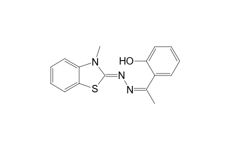 (1E)-1-(2-Hydroxyphenyl)ethanone ((2Z)-3-methyl-1,3-benzothiazol-2(3H)-ylidene)hydrazone