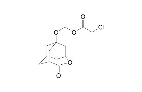 2-(5-oxo-4-oxa-5-homoadamantane-1-yl)oxymethoxy-2-oxoethylchloride