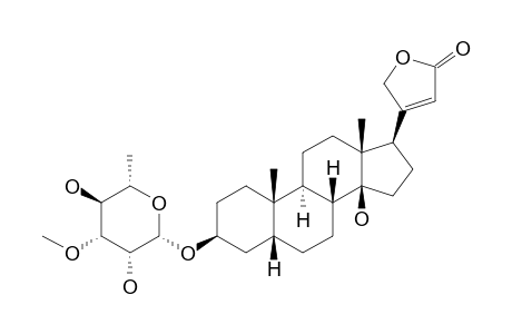 Neriifolin, (3.beta.-O.alpha.-L-thevetosid,5.beta.-H)