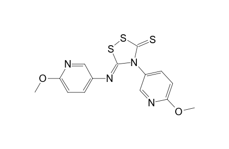4-(6-Methoxy-3-pyridinyl)-5-((6-methoxy-3-pyridinyl)imino)-1,2,4-dithiazolidine-3-thione