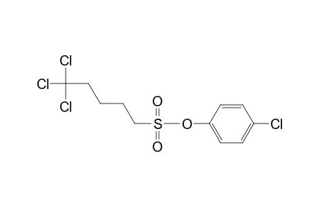 Pentanesulfonic acid, 5,5,5-trichloro-, 4-chlorophenyl ester