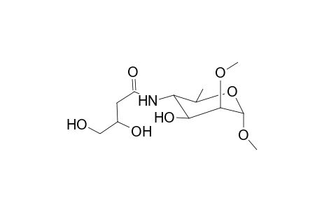 Methyl-4,6-dideoxy-4-(2-deoxy-l-glycero-tetronamido)-2-O-methyl.alpha.d-mannopyranoside