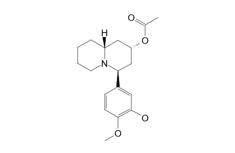 (2-S,4-S,10-R)-4-(3-HYDROXY-4-METHOXYPHENYL)-QUINOLIZIDIN-2-ACETATE