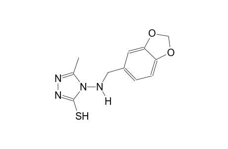 4H-1,2,4-triazole-3-thiol, 4-[(1,3-benzodioxol-5-ylmethyl)amino]-5-methyl-