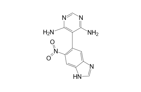 5-(4,6-diaminopyrimidin-5-yl)-6-nitrobenzimidazole