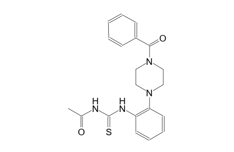 N-acetyl-N'-[2-(4-benzoyl-1-piperazinyl)phenyl]thiourea