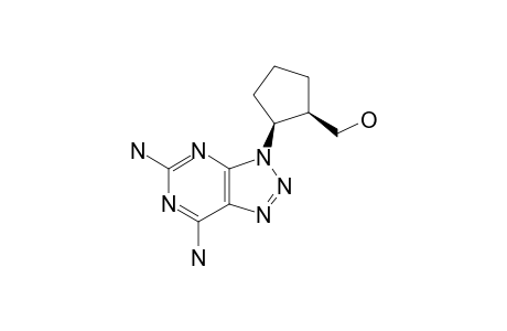 CIS-9-(2-HYDROXYMETHYLCYCLOPENTYL)-2,6-DIAMINO-8-AZAPURINE
