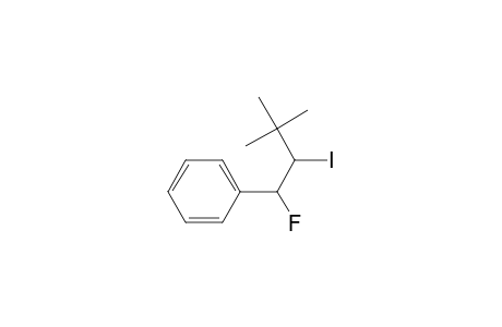 Benzene, (1-fluoro-2-iodo-3,3-dimethylbutyl)-, (R*,S*)-(.+-.)-