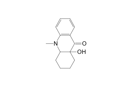 9(2H)-Acridinone, 1,3,4,4a,9a,10-hexahydro-9a-hydroxy-10-methyl-
