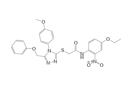 acetamide, N-(4-ethoxy-2-nitrophenyl)-2-[[4-(4-methoxyphenyl)-5-(phenoxymethyl)-4H-1,2,4-triazol-3-yl]thio]-