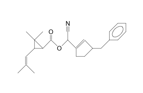 2,2-Dimethyl-3-(2,2-dimethyl-vinyl)-cyclopropanoic acid, (3-benzyl-cyclopent-1-en-1-yl)-cyano-methyl ester