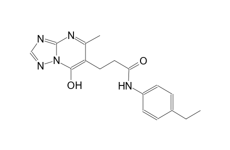 [1,2,4]triazolo[1,5-a]pyrimidine-6-propanamide, N-(4-ethylphenyl)-7-hydroxy-5-methyl-