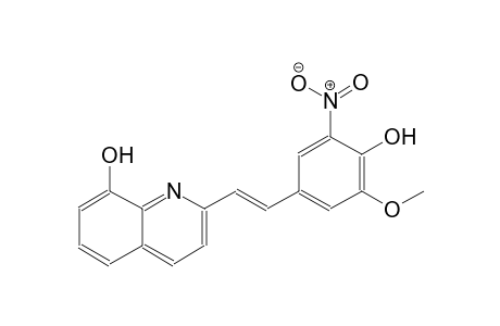 2-[(E)-2-(4-hydroxy-3-methoxy-5-nitrophenyl)ethenyl]-8-quinolinol