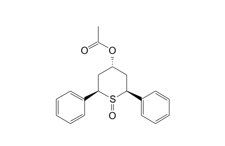 (2R,4r,6S)-2,6-Diphenyltetrahydro-2H-thiopyran-4-ol, acetate, 1-oxide