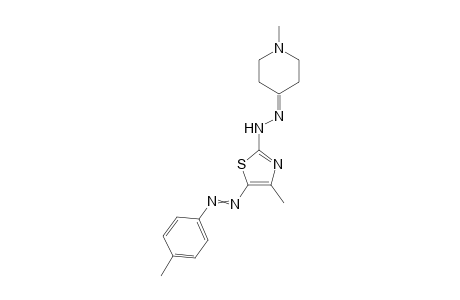 4-Methyl-2-(2-(1-methylpiperidin-4-ylidene)hydrazinyl)-5-(p-tolyldiazenyl)thiazole