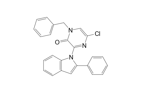 1-Benzyl-5-chloro-3-(2-phenylindol-1-yl)pyrazin-2-one