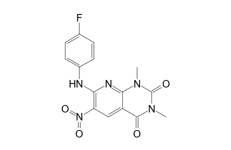 1,3-Dimethyl-7-(4-fluorophenyl)amino-6-nitro-2,4-dioxo-1,2,3,4-tetrahydropyrido[2,3-d]pyrimidine