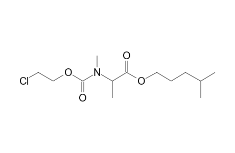 Alanine, N-methyl-N-(2-chloroethoxycarbonyl)-, isohexyl ester