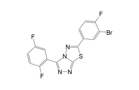 [1,2,4]triazolo[3,4-b][1,3,4]thiadiazole, 6-(3-bromo-4-fluorophenyl)-3-(2,5-difluorophenyl)-