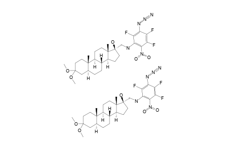 17-ALPHA-[(N-5-AZIDO-2-NITRO-3,4,6-TRIFLUOROPHENYL)-AMINOMETHYL]-3,3-DIMETHOXY-5-ALPHA-ANDROSTAN-17-BETA-OL