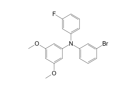 (3-bromophenyl)-(3,5-dimethoxyphenyl)-(3-fluorophenyl)amine