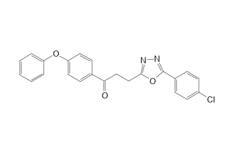 1-(p-Phenoxyphenyl)-3-[5'-(4"-chlorophenyl)-1',3',4'-oxadiazol-2'-yl]propan-1-one