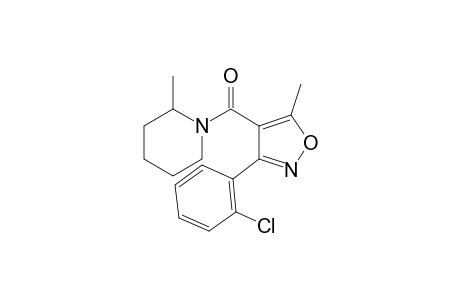1-{[3-(o-chlorophenyl)-5-methyl-4-isoxazolyl]carbonyl}-2-pipecoline