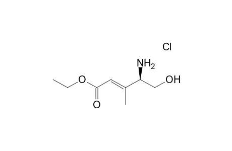 (E)-(R)-4-Amino-5-hydroxy-3-methyl-pent-2-enoic acid ethyl ester hydrochloride