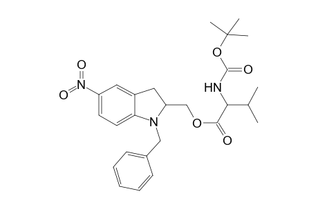 2-{[(N-(t-butoxycarbonyl)-L-valyl]oxymethyl}-N-benzyl-5-nitroindoline