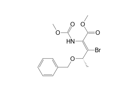 (E,4S)-3-bromo-2-(methoxycarbonylamino)-4-phenylmethoxy-2-pentenoic acid methyl ester