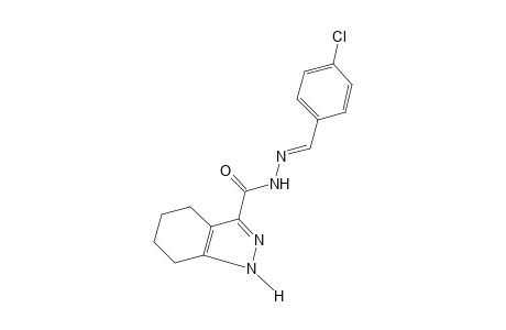 4,5,6,7-TETRAHYDRO-1H-INDAZOLE-3-CARBOXYLIC ACID, (p-CHLOROBENZYLIDENE)HYDRAZIDE