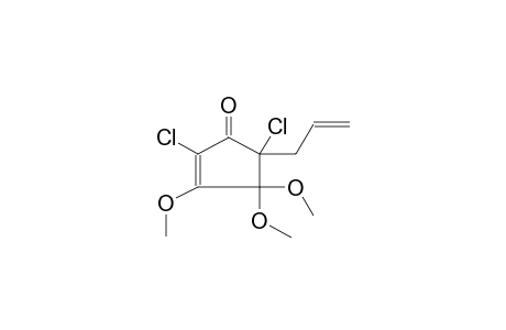 2,5-DICHLORO-3,4,4-TRIMETHOXY-5-ALLYL-2-CYCLOPENTEN-1-ONE