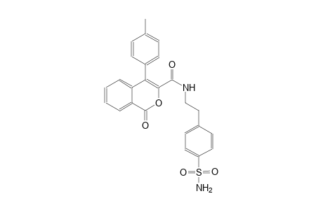 1H-2-benzopyran-3-carboxamide, N-[2-[4-(aminosulfonyl)phenyl]ethyl]-4-(4-methylphenyl)-1-oxo-