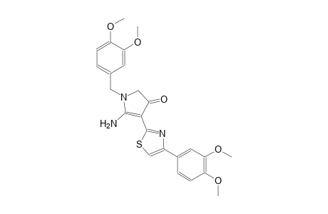 3H-pyrrol-3-one, 5-amino-1-[(3,4-dimethoxyphenyl)methyl]-4-[4-(3,4-dimethoxyphenyl)-2-thiazolyl]-1,2-dihydro-