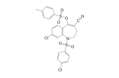 8-chloro-1-[(p-chlorophenyl)sulfonyl]-2,3-dihydro-5-hydroxy-1H-1-benzazepine-4-carbonitrile, p-toluenesulfonate (ester)