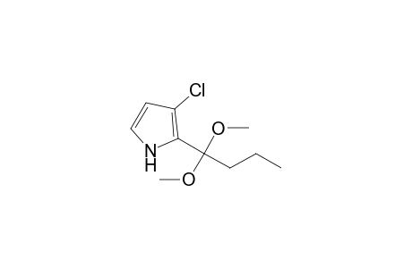 3-Chloranyl-2-(1,1-dimethoxybutyl)-1H-pyrrole