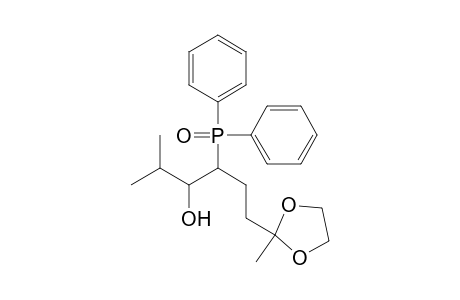 5-Diphenylphosphinoyl-6-hydroxy-7-methyloctan-2-one ethylene acetal