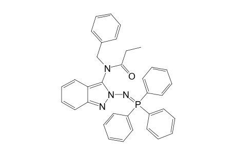 2-[(TRIPHENYLPHOSPHORANYLIDENE)-AMINO]-2-(N-BENZYL-N-PROPIONYLAMINO)-2H-INDAZOLE