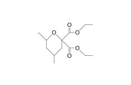 cis-4,6-Dimethyl-tetrahydropyran-2,2-dicarboxylic acid, diethyl ester