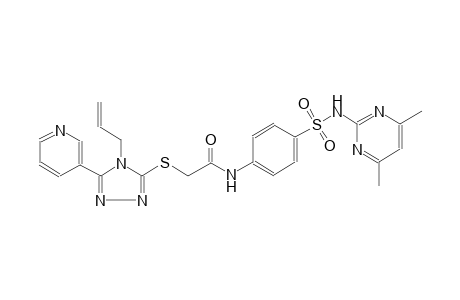 acetamide, N-[4-[[(4,6-dimethyl-2-pyrimidinyl)amino]sulfonyl]phenyl]-2-[[4-(2-propenyl)-5-(3-pyridinyl)-4H-1,2,4-triazol-3-yl]thio]-