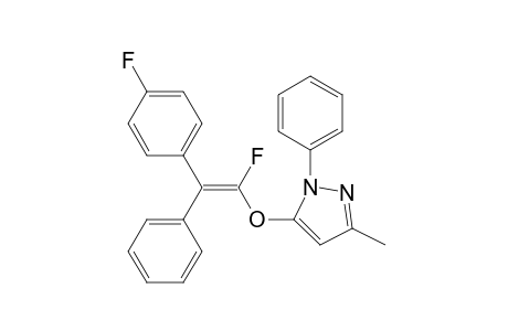 (Z)-5-((1-fluoro-2-(4-fluorophenyl)-2-phenylvinyl)oxy)-3-methyl-1-phenyl-1H-pyrazole